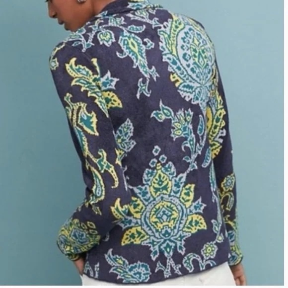 Anthropologie Moth Printed Chenille Jacket - Picture 2 of 9